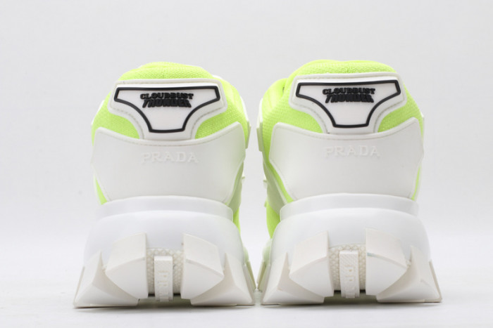 PRAD WHITE LEMON GREEN SNEAKERS