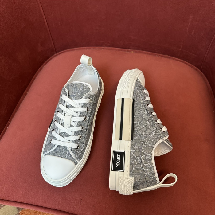 Dior B23 Low Top Canvas Oblique Black D04